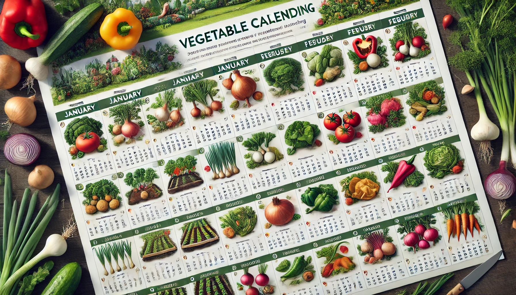 Year-Round Vegetable Planting Guide: Month-by-Month Tips for Sowing and Growing