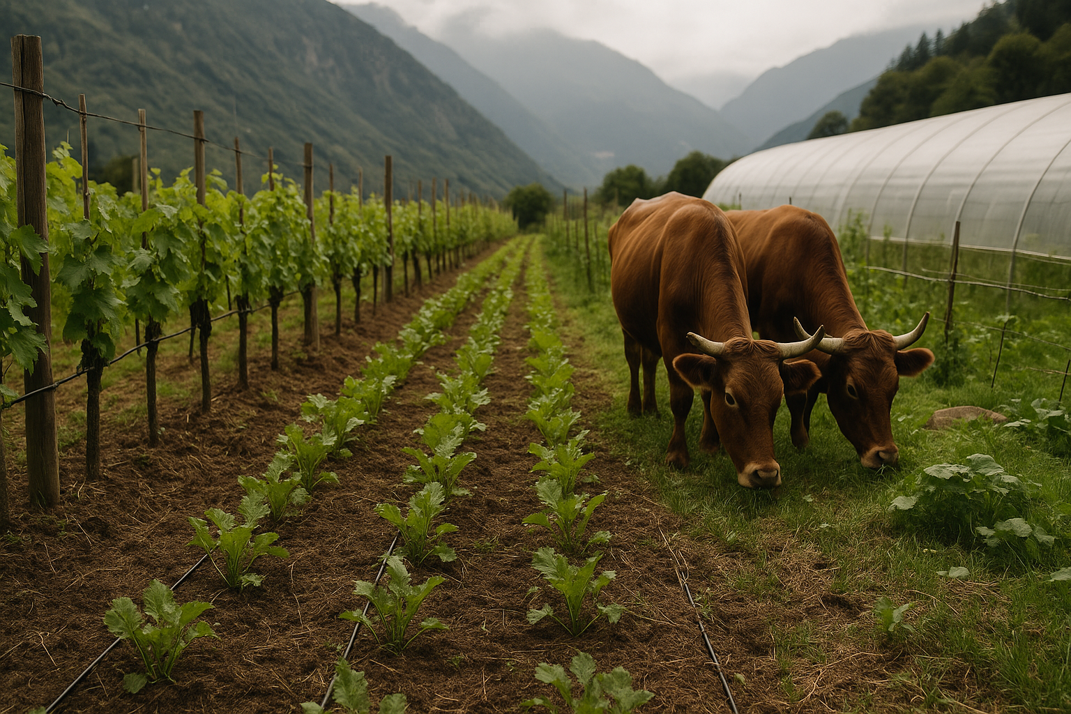 Oxen Grazing Boosts Alpine Vineyard Soil Carbon